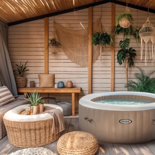 Spa gonflable Sahara 4 places 196x71cm  INTEX
