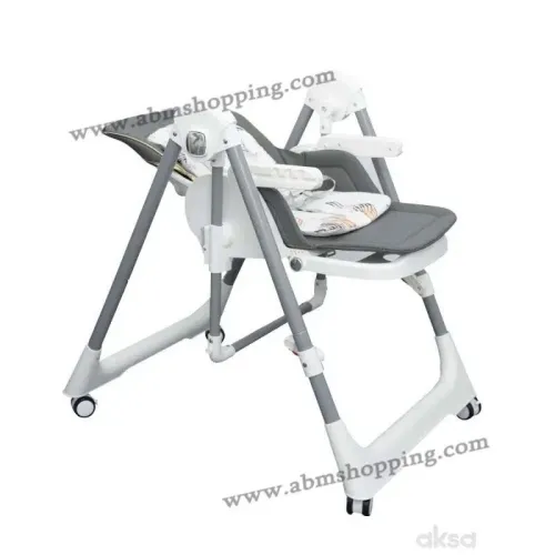 Chaise haute 2en1 balançoire réglable et pliable pour bébé