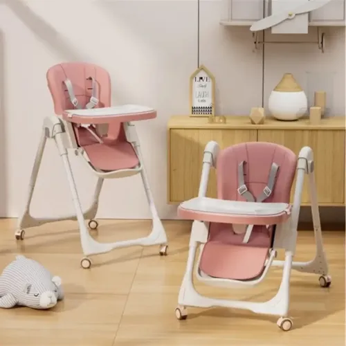 Chaise haute pliable avec hauteur et siège réglable | kidilo