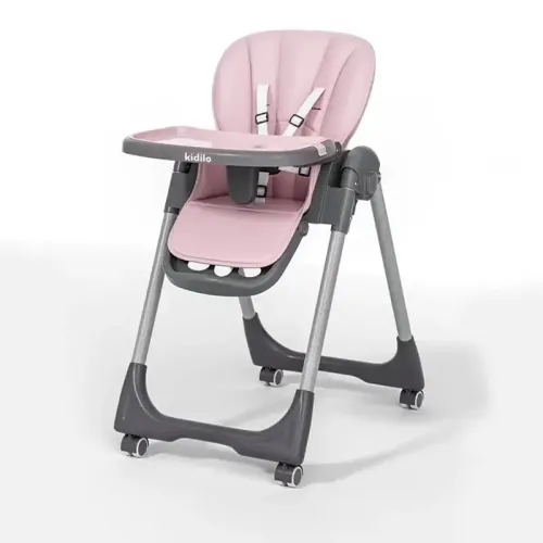 Chaise haute pliable avec hauteur et siège réglable | kidilo (F) 