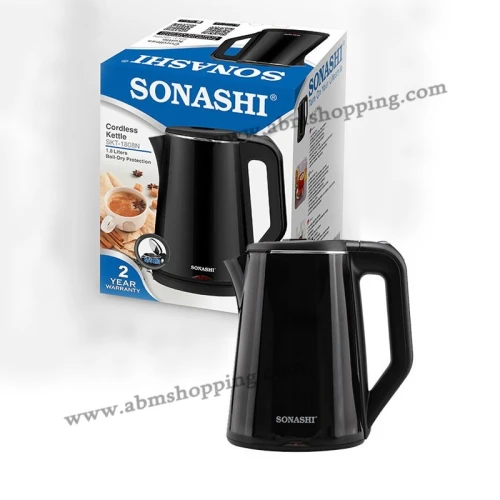GRANTIE produit 2 ans Bouilloire Electrique Sans Fil en Inox 1.8L 2200W | Sonashi
