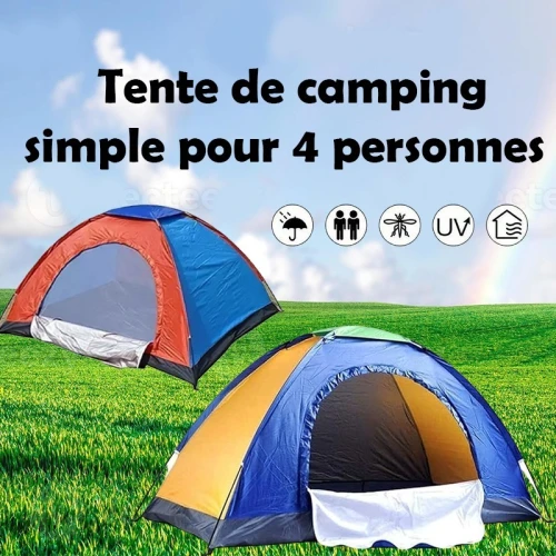 Tente de camping simple 4 personnes(facturation disponible)