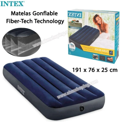 Matelas gonflable Fiber-Tech Technology 191x76x25cm  _INTEX