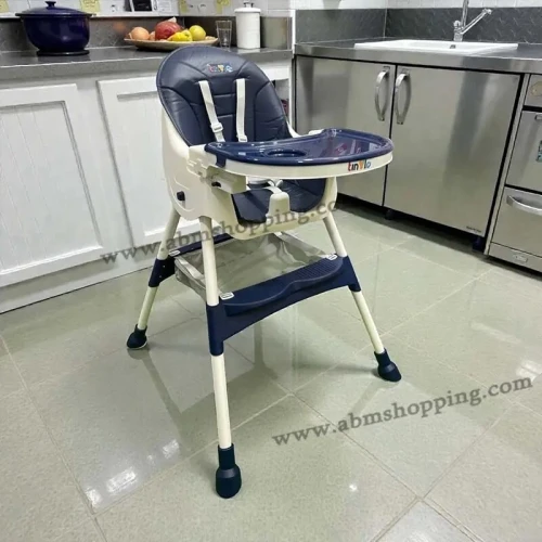 Chaise Haute Pour Bébé 2en1 | Tinylo Bleu et marron