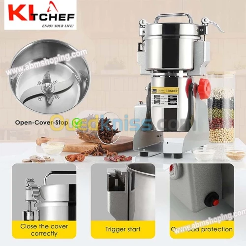 Broyeur à épice et grains électrique 250 G - kitchef  رحاية القهوة والتوابل (F) 