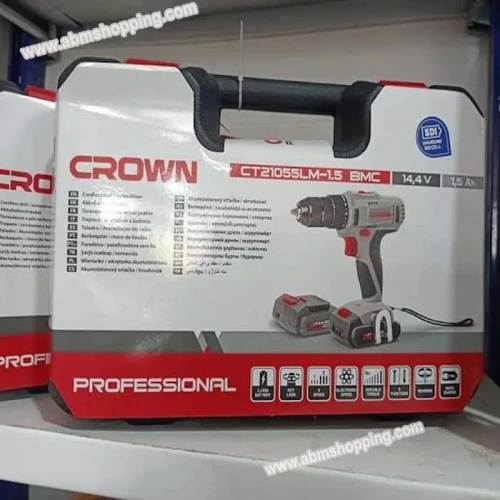 Visseuse Perceuse 2en1 à double batterie Lithium-ion 14.4V - Crown