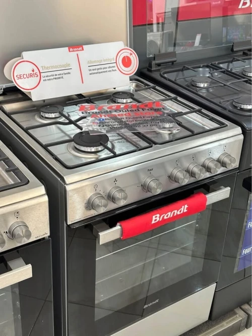 Cuisinière Brandt Inox Mixte Ventile