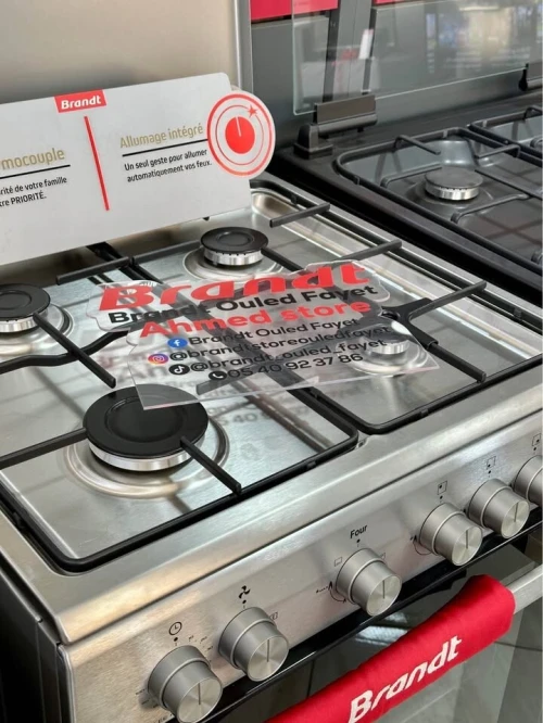 Cuisinière Brandt Inox Mixte Ventile