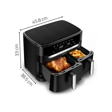 moulinex Air Fryer dual easy fry 11Litres Noir ez942h20