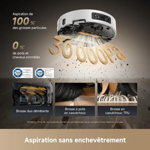 DREAME Aqua 10 Ultra Roller Complete - Nettoyage Automatique du Rouleau - 30000 pa 8 cm proleap