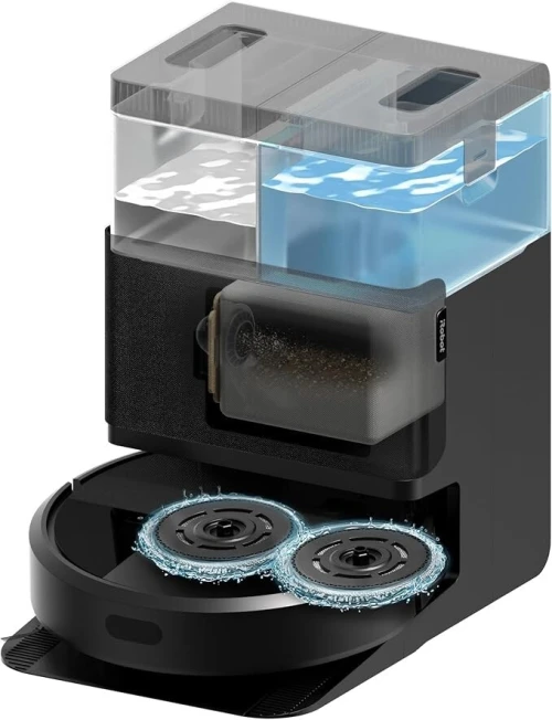 iRobot Roomba Plus 405 Combo Robot + AutoWash - Lavage et séchage des lingettes - Noir - G185040