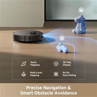 Robots aspirateur dreame d30 ultra -25000pa - LiDAR + Évitement 3DAdapt - Mops rotatifs DuoScrub -