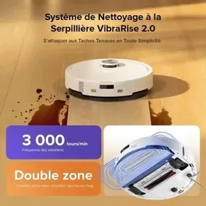 Robot aspirateurs roborock q10 s5plus -10000 pa -station de vidange de poussiere - 150 min d'autonomie 240 ml reservoire d'eau