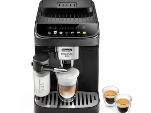 Machine a café automatique avec broyeur intègre delonghi magnifica evo ECAM292.81.B -15bar - 1.8L -250g - broyeur en acier 13 niveaux de mouture- 7 recettes