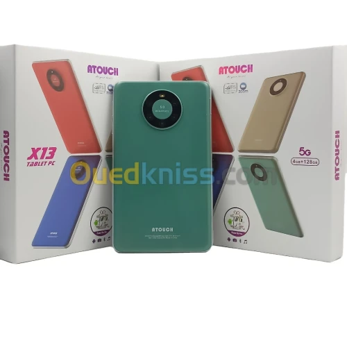 Tablette éducative Atouch X13 ECRAN 7", 4/128GO DUAL SIM.5G.VERTE OU OR X13