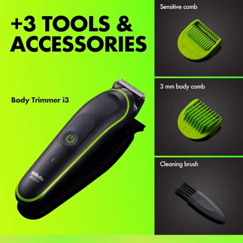 tondeuse électrique Gillette Labs i3 intimate -waterproof -80min - 2sabots de protection