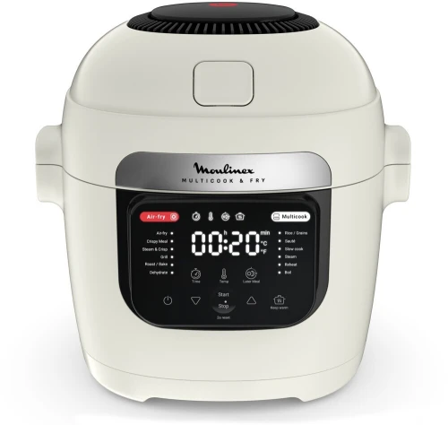 Multicuisseur Moulinex Multicook & Fry 2en1 multicuisseur et airfryer -1200W - 6L - 12 programmes automatique -connectée -mz7301f0