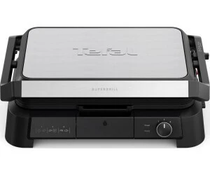 TEFAL Grille-viande SuperGrill 3-en-1 XL GC520DE0-2200W-Ouverture à 180 degrees