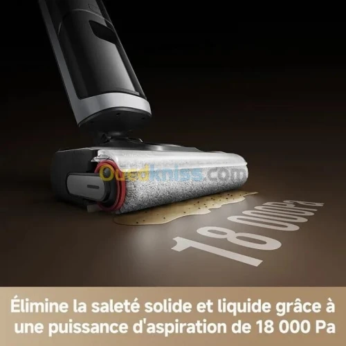 Aspirateur laveur Dreame H14 Dual - 5-en-1-18 000 Pa-75 min autonomie -Lavage à l'eau chaude à 60C