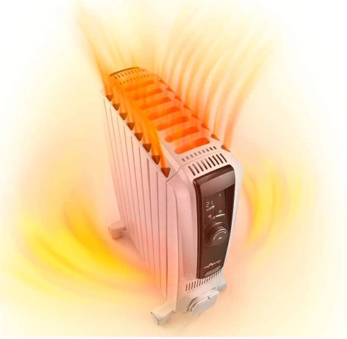 Delonghi Radiateur bain d'huile TRD41025 - 2500W - 10 élements - BLANC- Pièces de 75m3