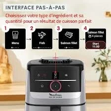 FRITEUSE sans huile a Moulinex EZ572DF0, Easy Fry Silence Smart (5L) 1600W 10 programmes
