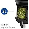 Philips Airfryer Série 3000 Double Panier, 9L, Technologie RapidAir, Application HomeID