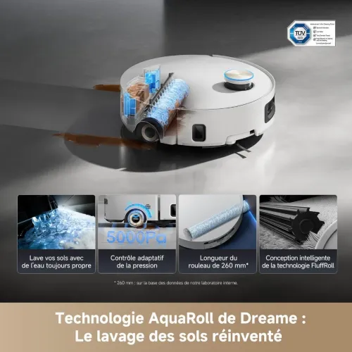 DREAME Aqua 10 Ultra Roller Complete - Nettoyage Automatique du Rouleau - 30000 pa 8 cm proleap