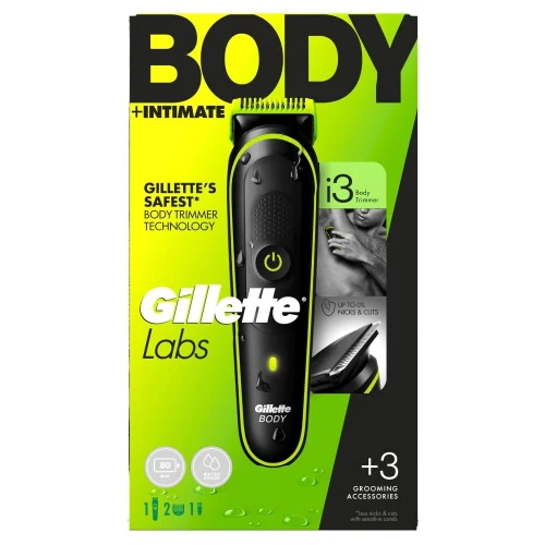 tondeuse électrique Gillette Labs i3 intimate -waterproof -80min - 2sabots de protection