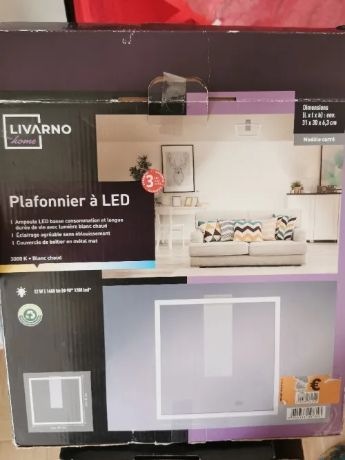 Plafonnier livrano 