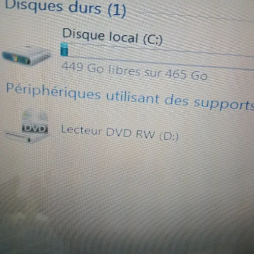 Laptop HP Bon état,  core 02 duo,  500 Go HDD,  03 Go de RAM, 