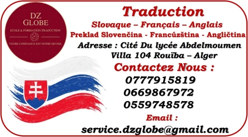 Traduction Slovaque-Francais-Arabe