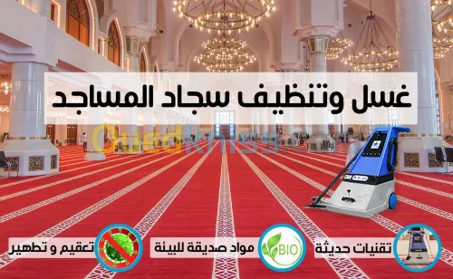 غسل وتنظيف السجاد - Lavage et nettoyage de tapis et moquette