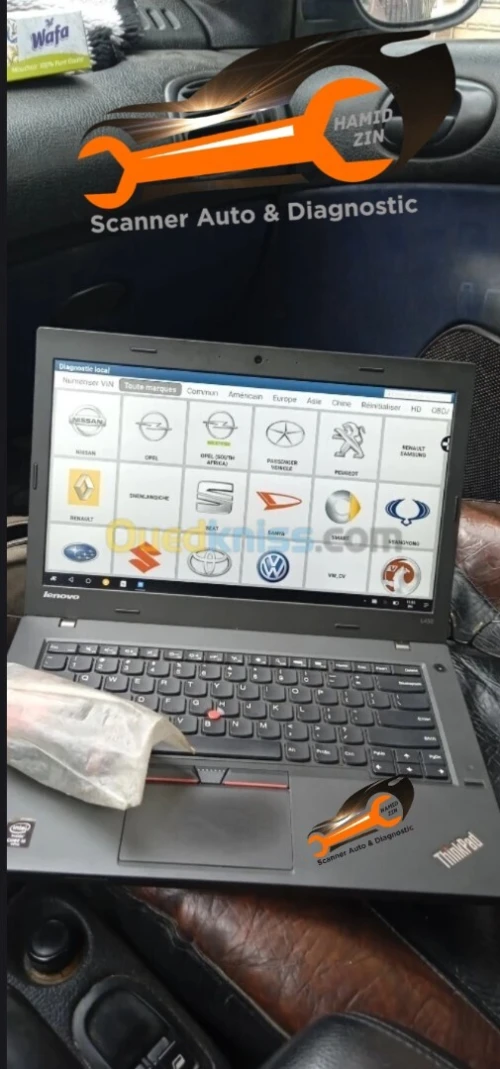 scanner auto a domicile