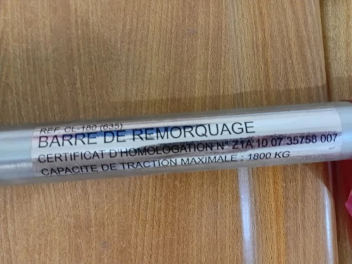 BARRE REMORQUAGE NORAUTO  FRANCE - 1.8T    قضيب سحب نوراوتو  فرنسا 1.8 طن
