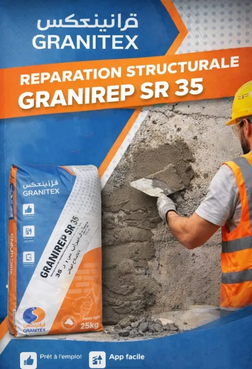 Micro béton de réparation structurale GRANIREP SR35