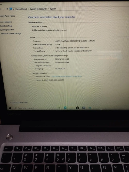 Lenovo i5 6eme gen