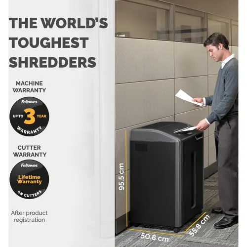 Destructeur de Documents Pro Fellowes 425Ci - Haute Sécurité P-4