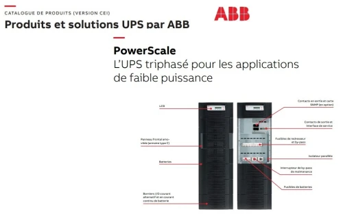 ONDULEUR  ABB 60KVA / 80KVA / 100KVA / 120KVA