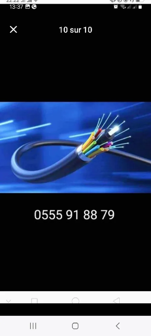 Réparation câble fibre optique soudage
