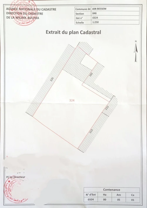 Vente Terrain Bouira Ain bessem