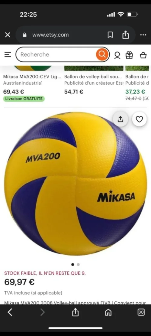 Ballon de voley original 