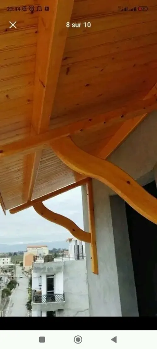 Charpent en bois   تركيب القرميد 