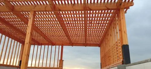 Charpent en bois   تركيب القرميد 