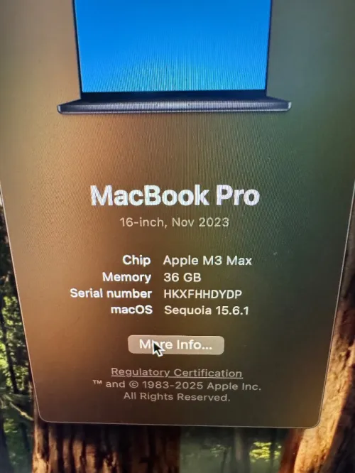 Macbook M3 max 36/4Tb 