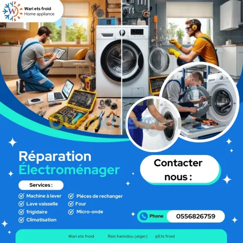 Réparation machine à laver et lave vaisselle
