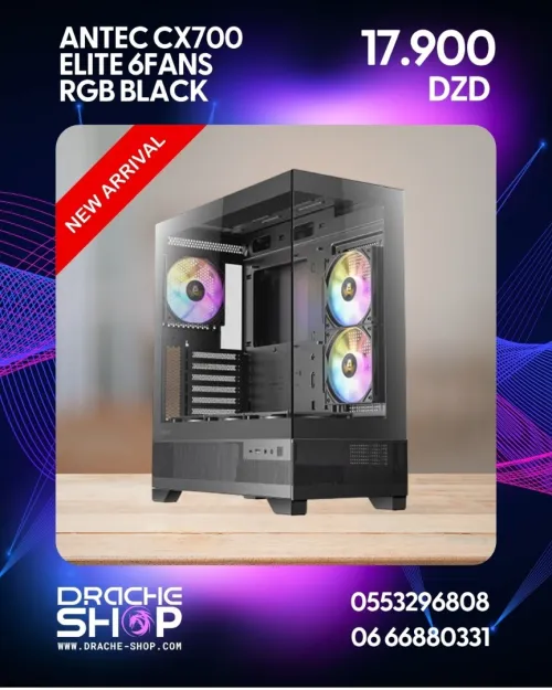 Boitier Antec CX700 ELITE 6Fans RGB (Black/White)