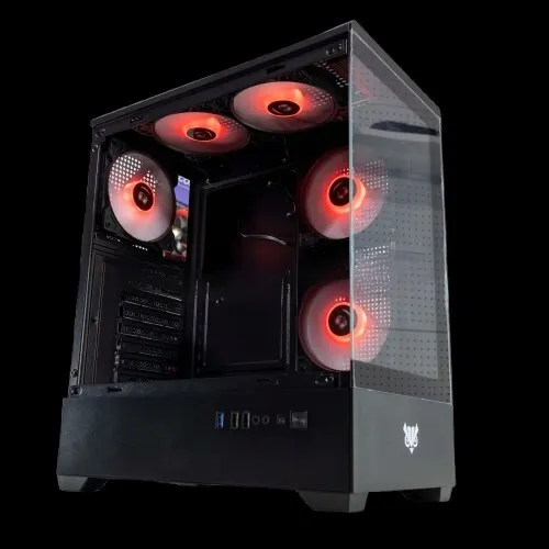 CASE HYBROK MOON 5 FAN ARGB BLACK / WHITE