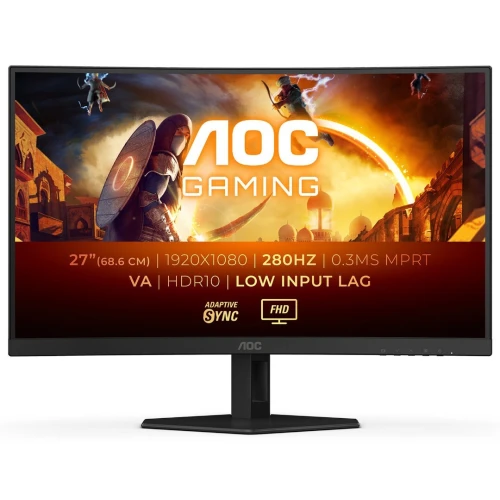AOC G27G4ZXE 27 FHD CURVED 280HZ FAST VA 0.3ms