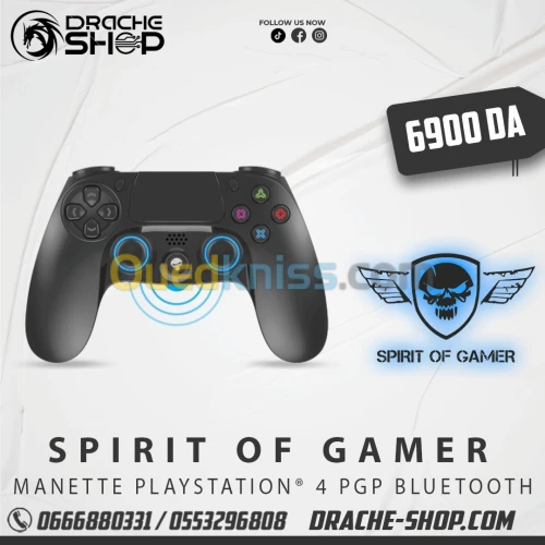 Manette Playstation 4 Spirit of Gamer Bluetooth 