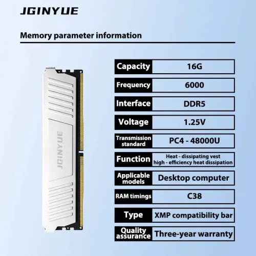 JGINYUE DDR5 16GB 6000MHz